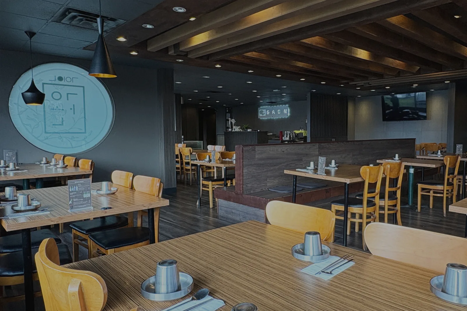 Dining room at GAON Burnaby