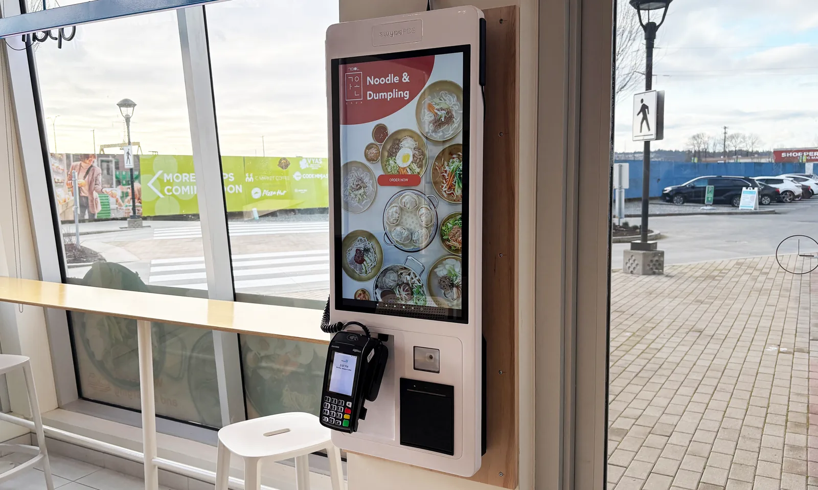 Self-order kiosk at GAON Port Coquitlam